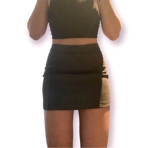 Bodycon grey miniskirt